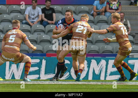 Newcastle, UK. 20. Mai 2018. Betfred Super League Magic Wochenende, Wakefield Trinity v Huddersfield Riesen; Keegan Hirst von Wakefield Trinity Credit: Aktuelles Bilder/Alamy leben Nachrichten Stockfoto