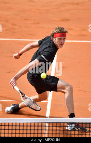 Rom, Italien. 20. Mai 2018. Alexander Zverev Deutschland Roma 20-05-2018 Foro Italico, Tennis Internazionali di Tennis d'Italia letzte Foto Andrea Staccioli/Insidefoto Credit: insidefoto Srl/Alamy leben Nachrichten Stockfoto