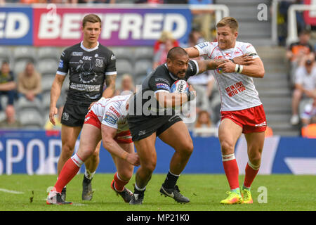 Newcastle, UK. 20. Mai 2018. Betfred Super League Magic Wochenende, Rumpf Kr v-Rumpf FC; Sika Manu von Hull FC Credit: Aktuelles Bilder/Alamy leben Nachrichten Stockfoto