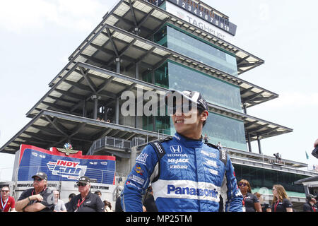 Indianapolis, Indiana, USA. 20 Mai, 2018. TAKUMA SATO (30) von Japan auf Grubestraße haengt beim Qualifying für die Indianapolis 500 auf dem Indianapolis Motor Speedway in Indianapolis, Indiana. Quelle: Chris Owens Asp Inc/ASP/ZUMA Draht/Alamy leben Nachrichten Stockfoto