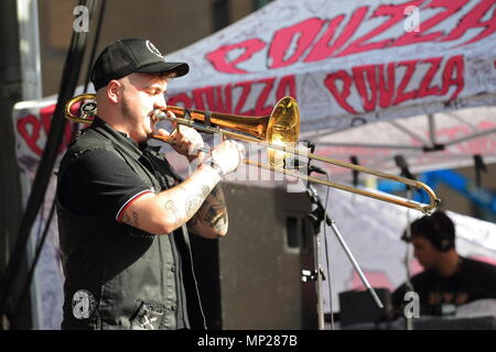 Montreal, Kanada. 20 Mai, 2018. Kman & Die 45 s Credit: Richard prudhomme/Alamy leben Nachrichten Stockfoto