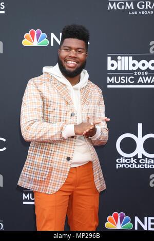 Las Vegas, NV, USA. 20 Mai, 2018. Bei der Ankunft für Billboard Music Awards 2018, MGM Grand Garden Arena in Las Vegas, NV 20, 2018 Khalid. Credit: Priscilla Grant/Everett Collection/Alamy leben Nachrichten Stockfoto