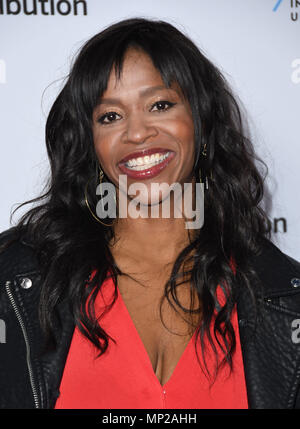 Burbank, CA, USA. 20 Mai, 2018. 20. Mai 2018 - Burbank, Kalifornien - merrin Dungey. 2018 Disney/ABC Internationale Upfronts gehalten an der Walt Disney Studios. Photo Credit: Birdie Thompson/AdMedia Credit: Birdie Thompson/AdMedia/ZUMA Draht/Alamy leben Nachrichten Stockfoto