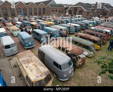 Vintage, retro Volkswagen VW Transorters Stockfoto