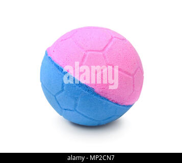 Spielzeug Ball für Tiere auf weißem Hintergrund Stockfoto