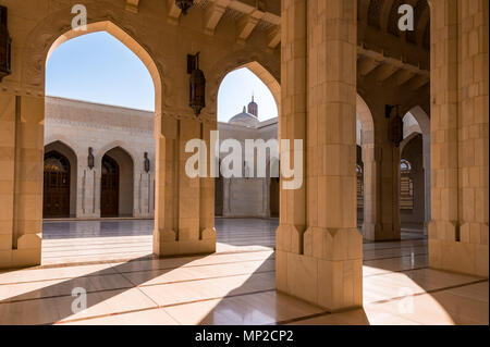 Sultan Qaboos Grand Mosque in Muscat, Oman Stockfoto