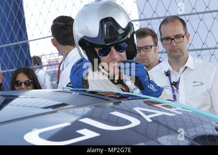 Berlin, Deutschland. 19 Mai, 2018. Formel E in Berlin-Tempelhof: Das Foto zeigt Alejandro Agag. Quelle: Simone Kuhlmey/Pacific Press/Alamy leben Nachrichten Stockfoto