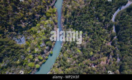 Eine Drohne Bild in Arkansas, USA Stockfoto