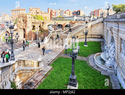 Bologna, Italien - 21. Oktober 2016: Leute an der Scalinata Del Pincio in Bologna, Emilia-Romagna, Italien Stockfoto