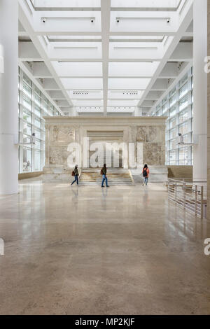 Rom. Italien. Die Ara Pacis Augustae, Museum Ara Pacis. Die ursprünglich vom römischen Senat in 13 v. Chr. im Auftrag Kaiser Augustus' Rückkehr nach Ehre Stockfoto