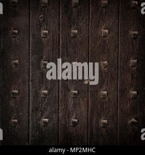 Hintergrund der alten grunge Holz- Textur. Teil der Antike alte Tür. Für fotografie Produkt Hintergrund Stockfoto