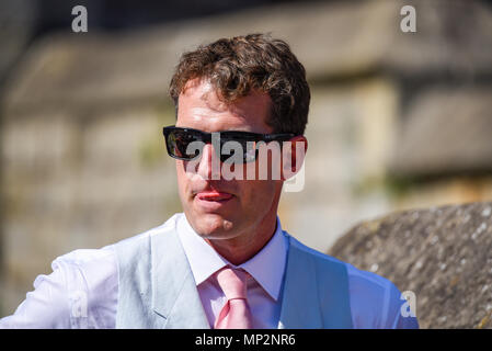 Dan Schnee, TV-Moderatorin, die königliche Hochzeit in Windsor. Stockfoto