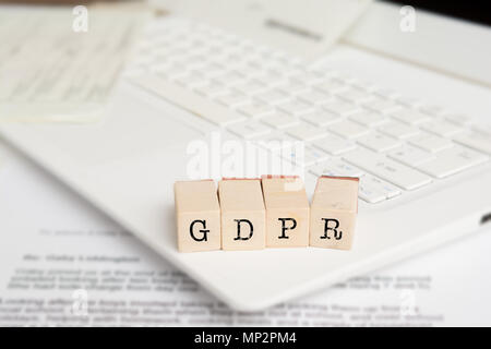 Bipr. Datenschutzverordnung, Online- und Cyber Security Stockfoto
