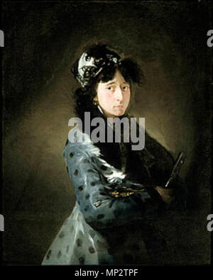 . Español: La Marquesa de Castrofuerte (Castellfort) por Goya. zwischen 1804 und 1806. Francisco Goya (1746 - 1828) Alternative Namen Francisco Goya Lucientes, Francisco de Goya y Lucientes, Francisco José de Goya Lucientes Beschreibung spanischer Maler, Grafiker, Lithograph, Kupferstecher und Radierer Datum der Geburt / Tod 30 März 1746 16. April 1828 Ort der Geburt / Todes Fuendetodos Bordeaux Standort Madrid, Zaragoza, Bordeaux Authority control: Q 5432 VIAF: 54343141 ISNI: 0000 0001 2280 1608 ULAN: 500118936 79003363 LCCN: n NLA: 36545788 WorldCat 784 La Marquesa de Castrofuerte (Cas Stockfoto