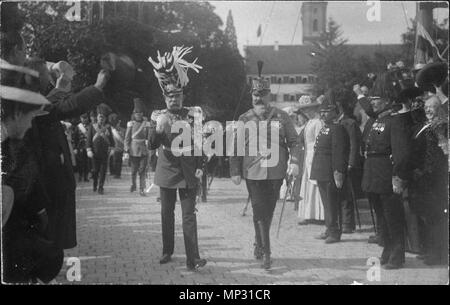 755 Kaiser Franz Joseph I. und König Wilhelm II. von Württemberg Stockfoto