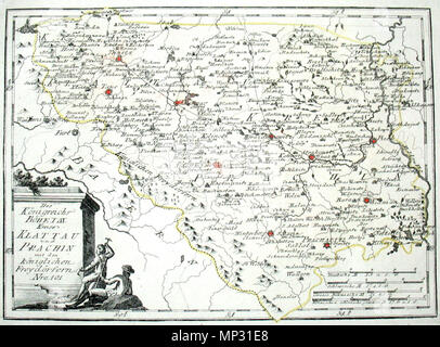 . English: des Königreichs Böheim Kreise Klattau und Koh mit den königlichen Freydörfern. Nro. 101. Kolorierter Kupferstich. 1791. Franz Johann Joseph von Reilly (1766-1820) Alternative Namen Reilly, Franz Johann Joseph von Beschreibung österreichischer Verleger und Schriftsteller Geburtsdatum / Tod 18. August 1766 vom 6. Juli 1820 Ort der Geburt / Tod Wien Wien Zeitraum 1790 - 1800 Standort Wien Behörde: Q 113944 VIAF: 102371035 ISNI: 0000 0001 1839 240 X LCCN: 88624007 n GND: 118748017 SUDOC: 158784243 WorldCat 851 Karte von Böhmen 1791 von Reilly 101b Stockfoto