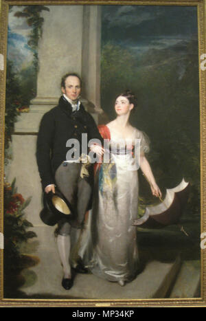 Herr und Frau James Dunlop circa 1825. 908 Herr und Frau James Dunlop, ca. 1825, von Sir Thomas Lawrence (1769-1830) - IMG 7291 Stockfoto