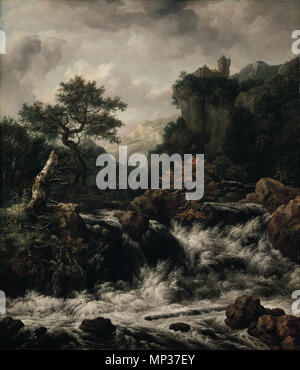 Bergige Landschaft mit Wasserfall Dieses Objekt ist in RKDimages, Datenbank der Niederländischen Institut für Kunstgeschichte indiziert, unter der Referenznummer 244987. Čeština | Deutsch | Français | македонски | Nederlands | +/-. Kopieren Sie nach Jacob van Ruisdael Malerei in einer privaten Sammlung. 1813. 681 J.C. Dahl nach Jacob van Ruisdael - Oslo NG NG. M. 00049 Stockfoto