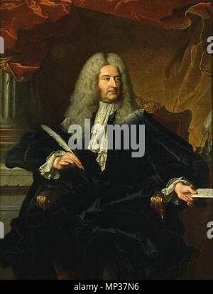 . Englisch: Porträt der französischen Minister Michel Robert Le Peletier des Forts Français: Michel Robert Le Peletier des Forts (1675-1740). 18. 888 Michel Robert Le Peletier des Forts von Hyacinthe Rigaud Stockfoto