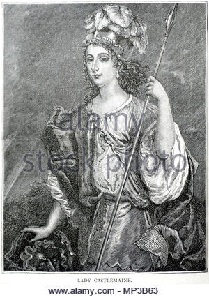 Barbara Palmer, 1 Herzogin von Cleveland 1640 - 1709, häufiger von ihren Mädchennamen Barbara Villiers oder ihren Titel der Gräfin von Castlemaine, bekannt, war ein englischer royal Herrin der Villiers Familie und vielleicht die bekannteste der vielen Geliebten des Königs Karl II. von England, Illustration von 1898 Stockfoto