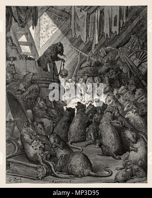 . Englisch: Scan eines Gustave Doré Gravur. Gustave Doré (1832-1883) Alternative Namen Paul Gustave Doré, Paul Gustave Doré Louis Christophe Beschreibung französischer Maler, Zeichner, Kupferstecher und Karikaturist Geburtsdatum / Tod am 6. Januar 1832 23. Januar 1883 Ort der Geburt / Tod Strasbourg Paris arbeiten Standort Paris Aufsicht: Q6682 VIAF: 41839207 ISNI: 0000 0001 2278 6962 ULAN: 500013657 79089221 LCCN: n NLA: 35041510 WorldCat 1171 Der Rat der Ratten Stockfoto