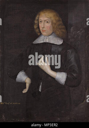 William Seymour, Marquis von Hertford, später Herzog von Somerset (1588-1660). Englisch: William Seymour, Marquis von Hertford, später Herzog von Somerset (1588-1660) 107 durch 76 cm eingeschrieben unten rechts: William Marqs. Von Hertford Öl auf Leinwand. 17. Jahrhundert. Zu Gilbert Jackson (1622-1640) 1267 William Seymour, Marquis von Hertford, schrieb später der Herzog von Somerset (1588-1660) zugeschrieben, zu Gilbert Jackson (1622-1640) Stockfoto