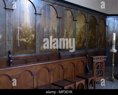 . Français: Elsass, Bas-Rhin, Église Sainte-Richarde de Marlenheim (IA 67006683). Tableaux "Vie du Christ" (Michel OSTER, huile sur Bois, 145 x 63, XIX): Dieses Objekt befindet sich in der Basis Palissy, Datenbank der Französische Möbel Erbe des französischen Kulturministeriums indiziert, unter der Referenz IM 67010539. Brezhoneg | Deutsch | English | Español | English | Deutsch | Français | Magyar | Italiano | Plattdüütsch | Português | +/-. 18. April 2011. © Ralph Hammann - Wikimedia Commons 863 Marlenheim SteRicharde 10. Stockfoto