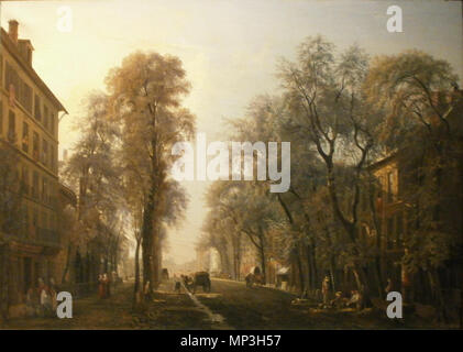 OLYMPUS DIGITALKAMERA 676 Isidor Dagnan-Le Boulevard Poissonnière en 1834 Stockfoto