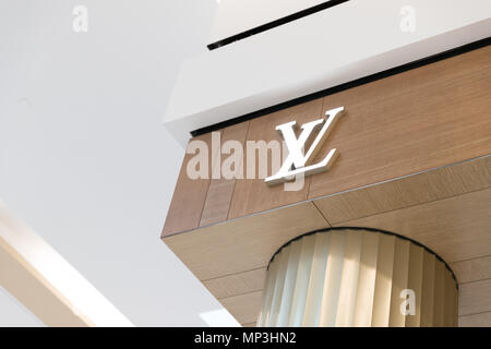 Philadelphia, Pennsylvania, 19. Mai 2018: In Louis Vuitton store in King of Prussia Mall. Louis Vuitton ist ein Fashion House und Einzelhandel Luxus Standort Stockfoto