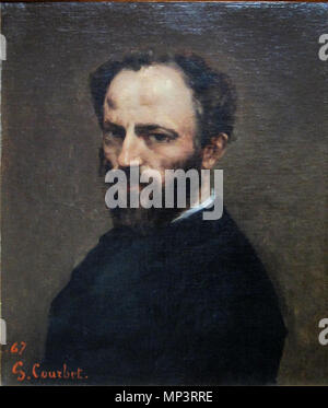 . Portrait von Amand Gautier (1825-1894), Maler [1]. 1867. Gustave Courbet (1819 - 1877) Alternative Namen Jean Désiré Gustave Courbet Beschreibung französischer Bildhauer, Maler und Zeichner Geburtsdatum / Tod 10. Juni 1819 bis zum 31. Dezember 1877 Ort der Geburt / Todes Salins-les-Bains in der Nähe von Besançon La Tour-de-Peilz Arbeit Ort Ornans (zwischen 1819 und 1872), Paris (zwischen 1840 und 1872), Normandie (1841), Fontainebleau (1840), Belgium-Netherlands (1846), Montpellier (1854), Kanton Bern (1854), Le Havre (zwischen 1850 und 1860), Frankfurt (zwischen 1858 und 1859), Saintes (1862-1863), Étretat Stockfoto