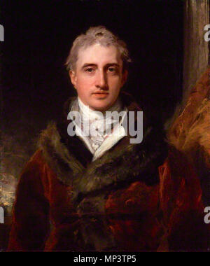 Von Sir Thomas Lawrence, Öl auf Leinwand, 1809-1810 NPG 891; Robert Stewart, 2 Marquis von Londonderry (Lord Castlereagh) 818 Lord Castlereagh Marquis von Londonderry Stockfoto