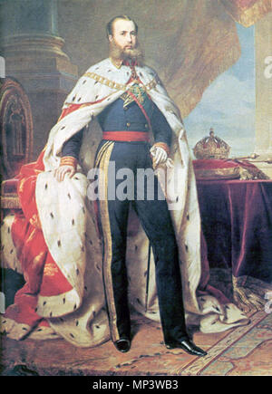 Portrait von Maximilian I. von Mexiko (1832-1867) 1864. 878 Maximilian von Mexiko Winterhalter Stockfoto