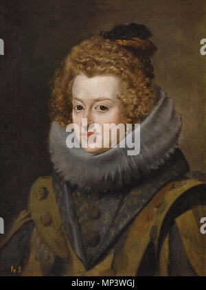 1057 Retrato de la Infanta Doña María, Reina de Hungría, von Diego Velázquez Stockfoto