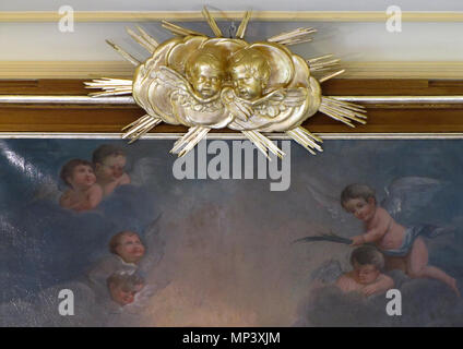 . Elsass, Bas-Rhin, Offenheim, Église Saint-Arbogast (PA 67000977 00085199, IA). Tableau t Arbogast" (Inconnu, huile sur toile, 540cm de Haut, XVIIIe): Dieses Objekt befindet sich in der Basis Palissy, Datenbank der Französische Möbel Erbe des französischen Kulturministeriums indiziert, unter der Referenz IM 67009955. Brezhoneg | Deutsch | English | Español | English | Deutsch | Français | Magyar | Italiano | Plattdüütsch | Português | +/-. 7. August 2012. © Ralph Hammann - Wikimedia Commons 939 Offenheim StArbogast 21. Stockfoto