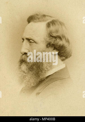 Carte de visite Portrait von Abraham Follett Osler, Pionier in der Messung von meteorologischen und chronologische Daten. Zu halten genaue lokale Zeit er eine astronomische Uhr außerhalb der Birmingham philosophische Institution in Canon Straße gebaut. Dies wurde schließlich durch Fernschreiber zu Greenwich Mean Time synchronisiert. Die Uhr auf der Birmingham und Midland Institut übertragen, nachdem die Schließung der BPI im Jahre 1852. Im Jahr 1883 spendete er Uhr und Glocken für 'Big Brum', der in der Glockenturm der neuen Kunst Galerie. Dies ersetzt ein kabelgebundenes Netzwerk von Uhren als wichtigste Zeit des Stadt-Stück. Auch er Manag Stockfoto