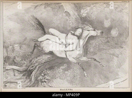 Von John Doyle, von Alfred DucÙte, von Thomas McLean, Lithographie, veröffentlicht den 7. August 1832 Englisch: Mazeppa (King William IV; Arthur Wellesley, 1. Herzog von Wellington) 7. August 1832 veröffentlicht. 878 Mazeppa (König Wilhelm IV.) - Doyle, 1832 Stockfoto