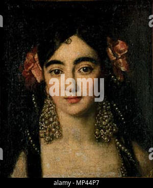 . Englisch: Porträt einer Frau Español: Retrato de una Dama. Vor 1693. 1057 Retrato de una dama Claudio Coello Stockfoto