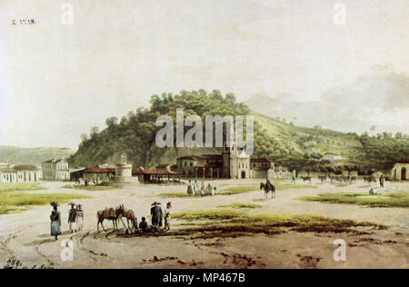 . Brasilianisches Portugiesisch: Igreja de Santana e o Chafariz das Lavadeiras No Campo de Santana. 1817. Thomas Ender (1793-1875) österreichischer Maler und Landschaft Maler Geburtsdatum / Tod 3. November 1793 28. September 1875 Ort der Geburt / Tod Wien Wien Standort Wien, Rio de Janeiro, Sao Paulo Authority control: Q 685361 VIAF: 61822153 ISNI: 0000 0000 6663 3485 ULAN: 500001536 LCCN: n 83033228 WGA: Ender, Thomas WorldCat 1188 Thomas Ender Campo de Santana Stockfoto