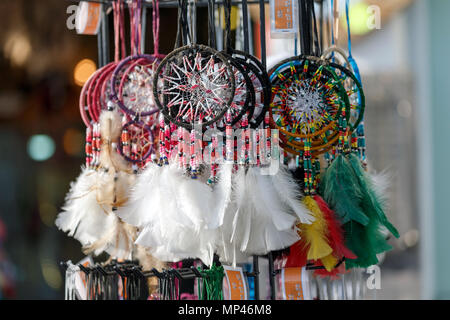 Dream Catchers auf Verkauf im Vereinigten Königreich. Stockfoto