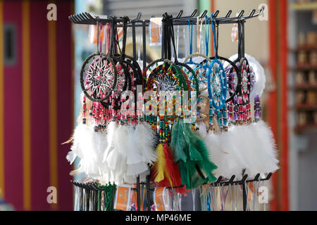 Dream Catchers auf Verkauf im Vereinigten Königreich. Stockfoto