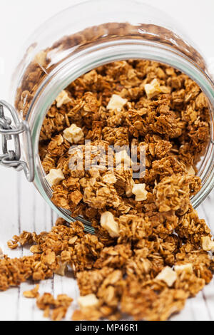 Apple Cinnamon Granola Frühstück Stockfoto