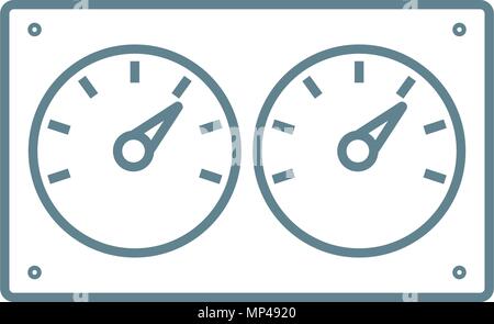 Wasser m linear Symbol Konzept. Wasser m Linie vektor Zeichen, Symbol, Abbildung. Stock Vektor