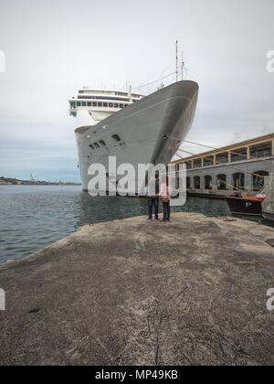 Generische Kreuzfahrtschiff Barbour Havanna Cuab Stockfoto