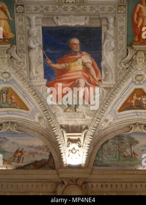 Figura. 955 Palazzo della Meridiana Salone Cambiasso Figura 3a Stockfoto