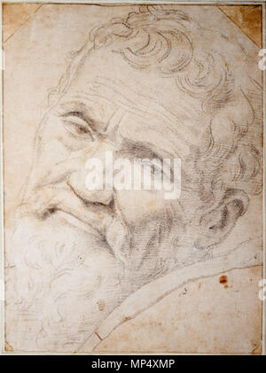 Portrait von Michelangelo Buonarroti. Daniele da Volterra (1509 - 1566) Alternative Namen Geburt Name: Daniele Ricciarelli Beschreibung italienischen Maler und Bildhauer Geburtsdatum / Tod ca. 1509 4. April 1566 Ort der Geburt / Todes Volterra Rom Arbeitsort Rom Authority control: Q 540489 VIAF: 19954714 ISNI: 0000 0000 8362 5620 ULAN: 500115438 LCCN: n 85053261 WGA: DANIELE da Volterra WorldCat 891 Michelango Portrait von Volterra Stockfoto