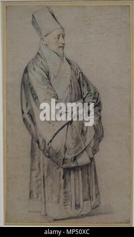 . Das Europa von Rubens, Louvre-Lens, 22. Mai 2013 - 23. September 2013. 4. September 2013, 10:31:39. Jérémy-Günther - Heinz Jähnick 826 Louvre-Lens - L'Europe de Rubens - 088 - Nicolas Trigault en Kostüm chinois Stockfoto