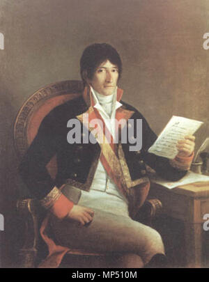 Pedro Agar y Bustillo. Español: Retrato del Marino y politisch español Pedro Agar y Bustillo (1763-1822), Que alcanzó el grado de Jefe de escuadra de la Real Armada Española y fue Regente de España en diversos periodos Durante la Guerra de la Independencia Española. . 19. 969 Pedro Agar y Bustillo (Museo Naval de Madrid) Stockfoto