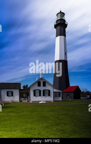 Leuchtturm Tybee Island, GA Stockfoto