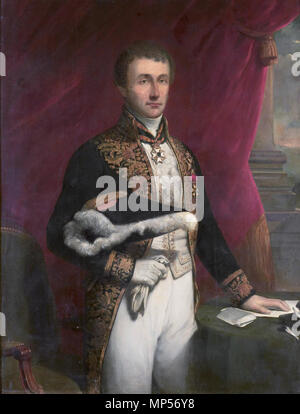 Pieter Merkus (1787-1844). Gouverneur - generaal (1841-44) * Öl auf Leinwand * 141,5 × 109,5 cm * 1844 - 1851 Pieter Merkus (1787-1844), nachdem Jan Willem Pieneman 993 Pieter Merkus (1851) Stockfoto