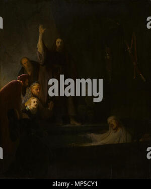 Englisch: die Auferweckung des Lazarus Mai 1630. 1049 Rembrandt - Lazarus - Artic Stockfoto